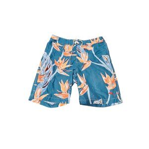 Tommy Bahama Relax Swim Trunk Men 34 Hawaiian Surfboard Lined Shorts Beach